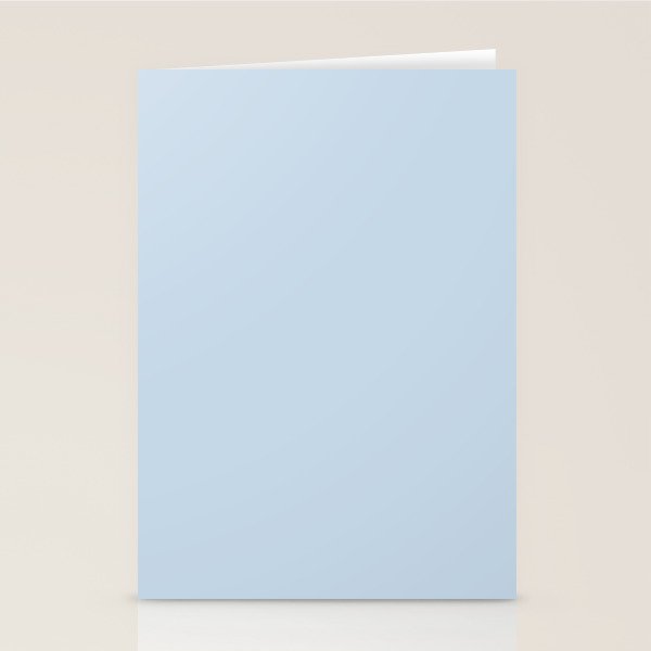 Baby Blue Solid Color Stationery Card Gallery Image 1