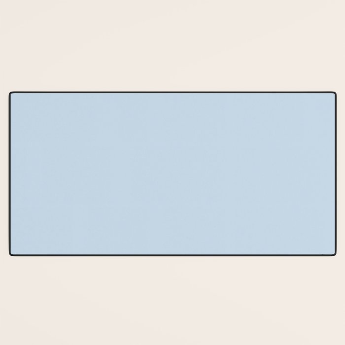 Baby Blue Solid Color Desk Mat Gallery Image 3