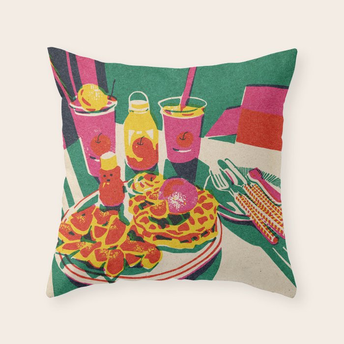Ficus carica Throw Pillow Gallery Image 1