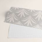 Boho Rustic Palm Radiance Soft Grey Wrapping Paper Gallery Image 2