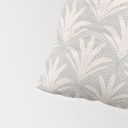 Boho Rustic Palm Radiance Soft Grey Pillow Sham Gallery Image 4