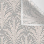 Boho Rustic Palm Radiance Soft Grey Wall Tapestry Gallery Image 3