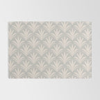 Boho Rustic Palm Radiance Soft Grey Rug Gallery Image 2