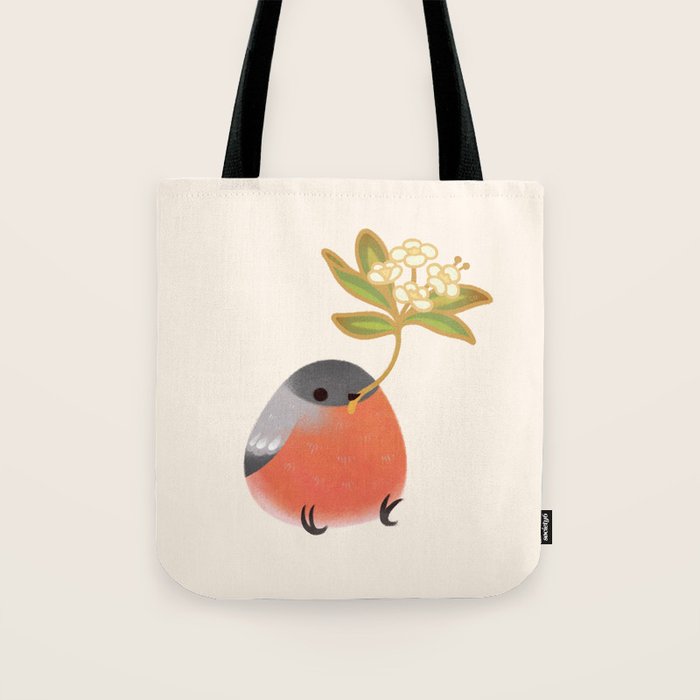 Eurasian bullfinch 2 Tote Bag Gallery Image 1