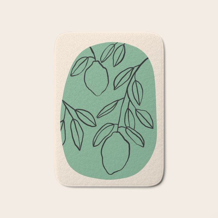  WARM SUMMER EVENING IN A LEMON GARDEN Bath Mat Gallery Image 1