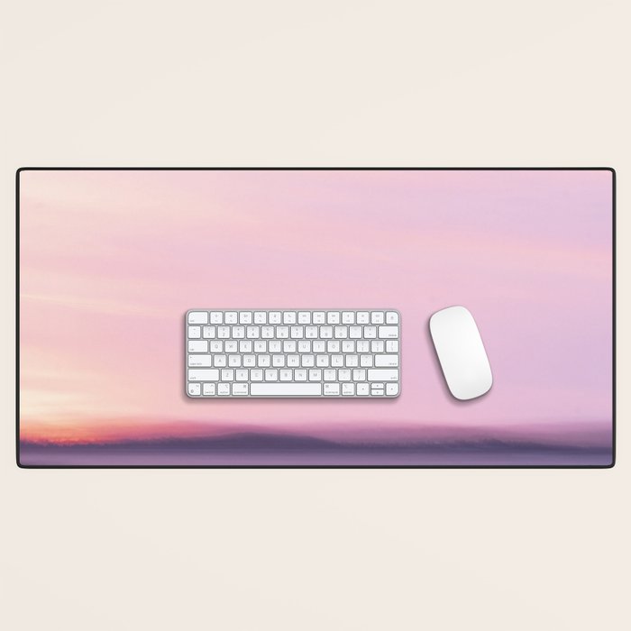 Sunset Abstract - long exposure nature photograph Desk Mat Gallery Image 1