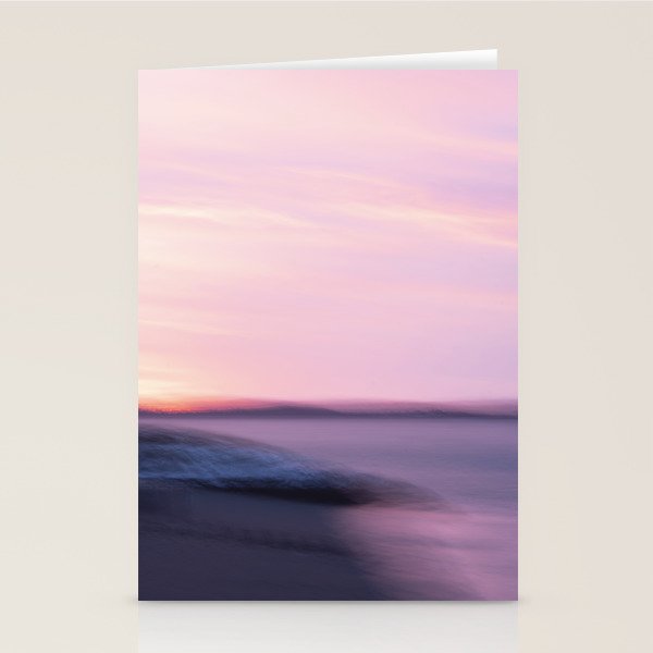 Sunset Abstract - long exposure nature photograph Stationery Card Gallery Image 2