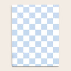 Checkerboard Mini Check Pattern in Baby Blue and White Notebook Gallery Image 4