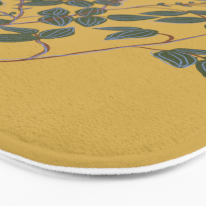 Botanical illustration Bath Mat Gallery Image 3