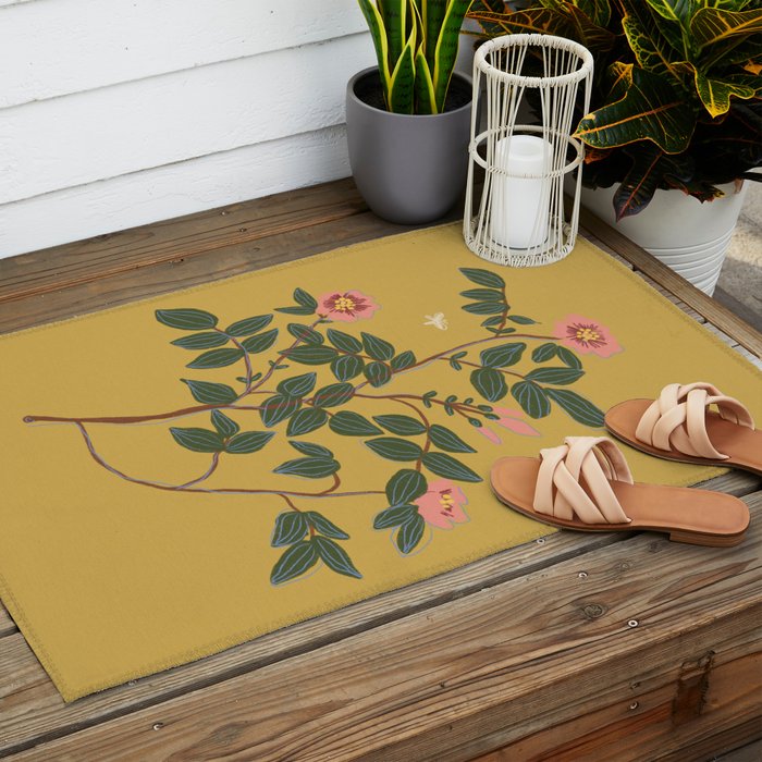 Botanical illustration Outdoor Rug Gallery Image 2