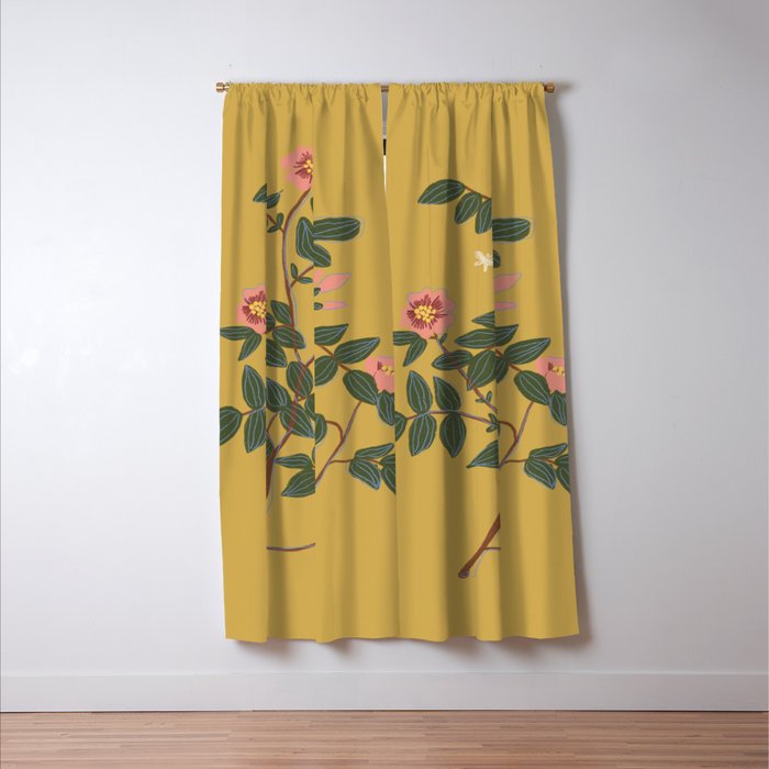 Botanical illustration Window Curtain Gallery Image 3