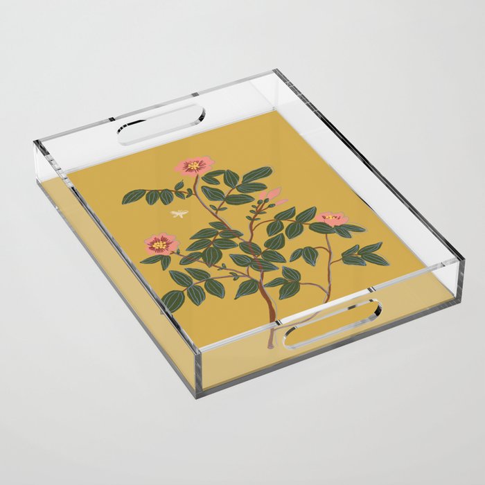 Botanical illustration Acrylic Tray Gallery Image 1