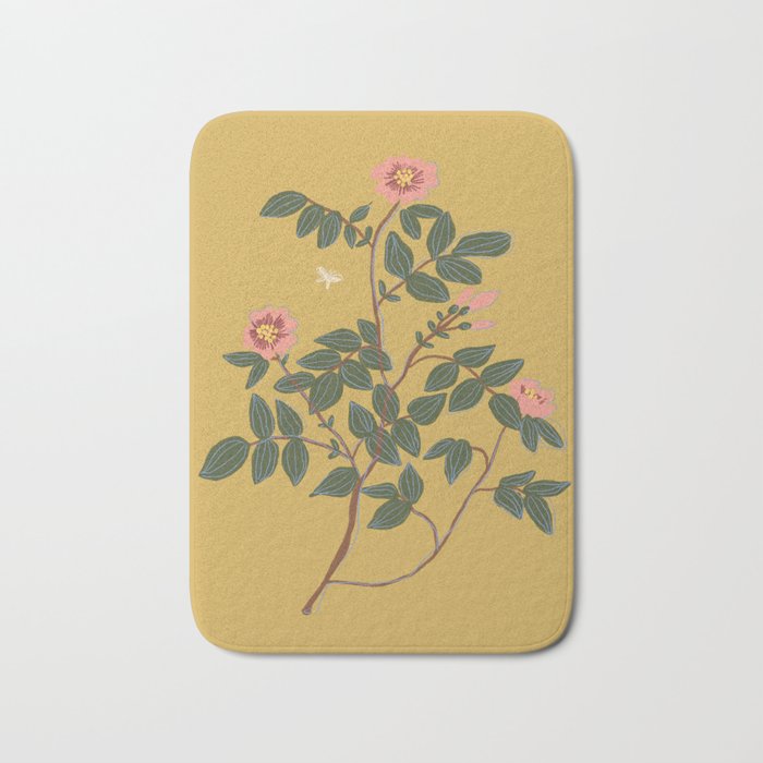 Botanical illustration Bath Mat Gallery Image 1