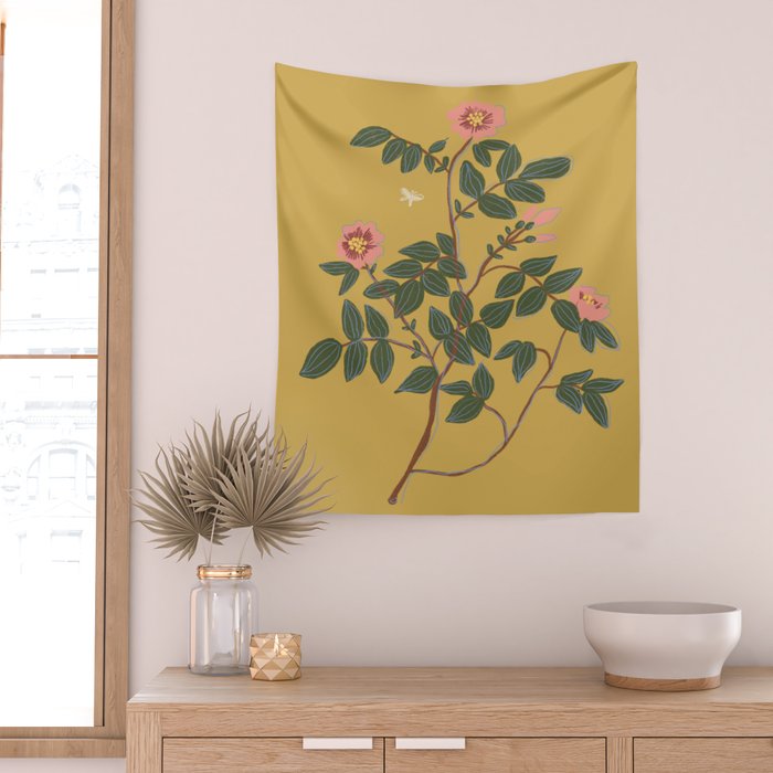 Botanical illustration Wall Tapestry Gallery Image 2