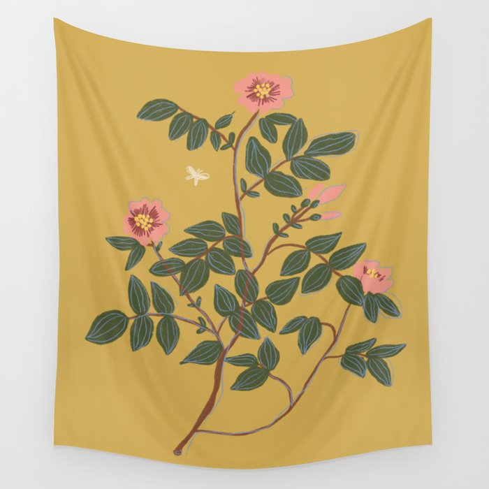 Botanical illustration Wall Tapestry Gallery Image 1