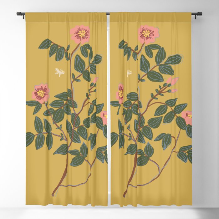 Botanical illustration Window Curtain Gallery Image 5