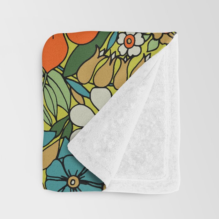 70s Plate Throw Blanket Gallery Image 3