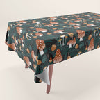 Mushroom Forest Gnomes Tablecloth Gallery Image 1