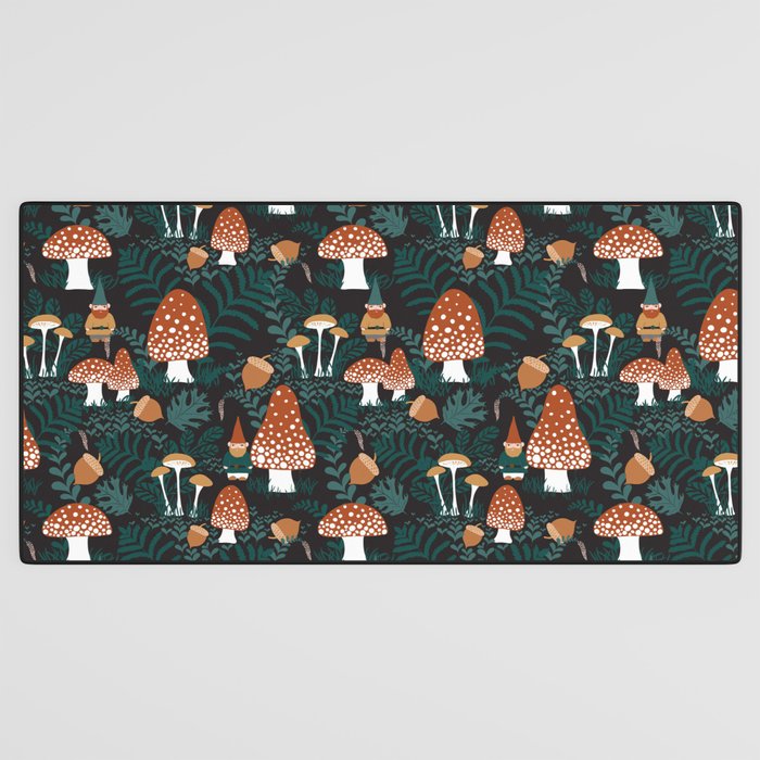 Mushroom Forest Gnomes Desk Mat Gallery Image 3