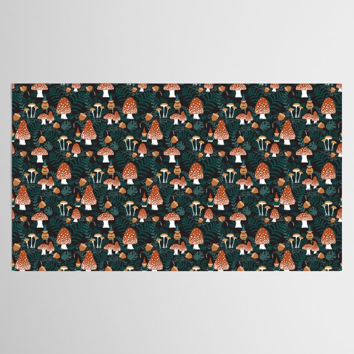 Mushroom Forest Gnomes Tablecloth Gallery Image 2