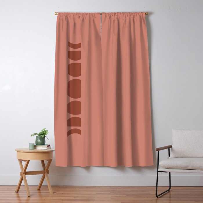 Minimal Moon Phases VI Window Curtain Gallery Image 1