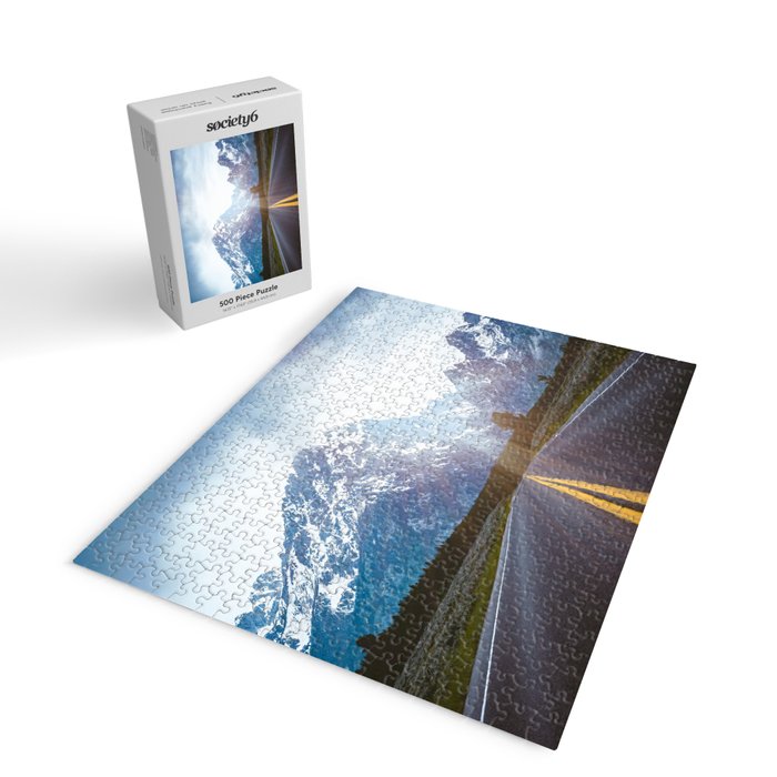 Mountain Road - Grand Tetons Nature Landscape Photography Jigsaw Puzzle Gallery Image 2