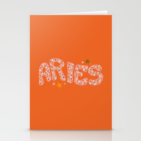 Starry Aries Stationery Card Gallery Image 2
