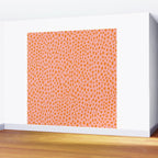 Orange and Pink Polka Dot Spots Pattern (orange/pink) Wall Mural Gallery Image 2