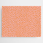 Orange and Pink Polka Dot Spots Pattern (orange/pink) Jigsaw Puzzle Gallery Image 1