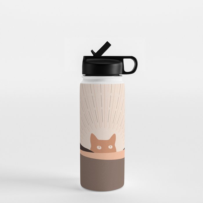 Cat Landscape 124 Water Bottle Gallery Image 1