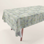 Vintage Sage Floral Tablecloth Gallery Image 1