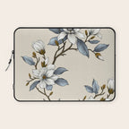 Elegant branch of white magnolia Laptop Sleeve Gallery Image 1