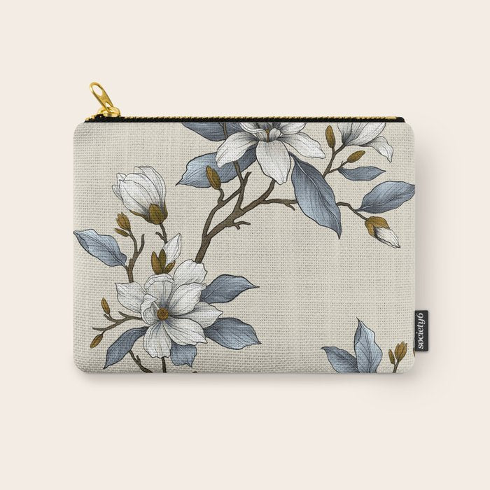 Elegant branch of white magnolia Carry All Pouch Gallery Image 1