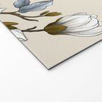 Elegant branch of white magnolia Welcome Mat Gallery Image 2