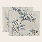 Elegant branch of white magnolia Placemat Gallery Image 1