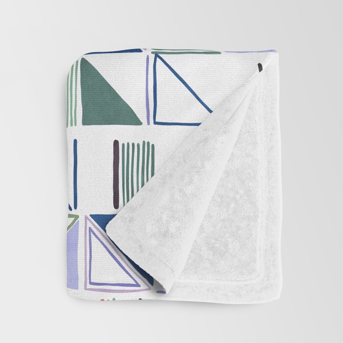 Abstract forms of lines 77G Throw Blanket Gallery Image 3