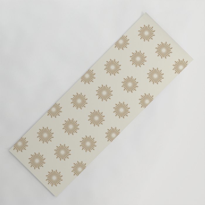 Sunburst Retro 2 - Gold Yoga Mat Gallery Image 1