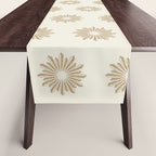 Sunburst Retro 2 - Gold Table Runner Gallery Image 1