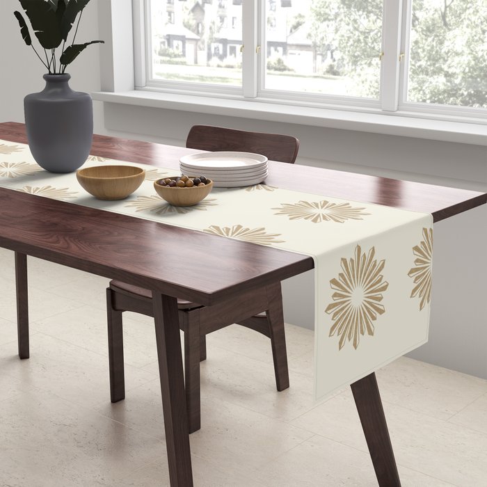 Sunburst Retro 2 - Gold Table Runner Gallery Image 2