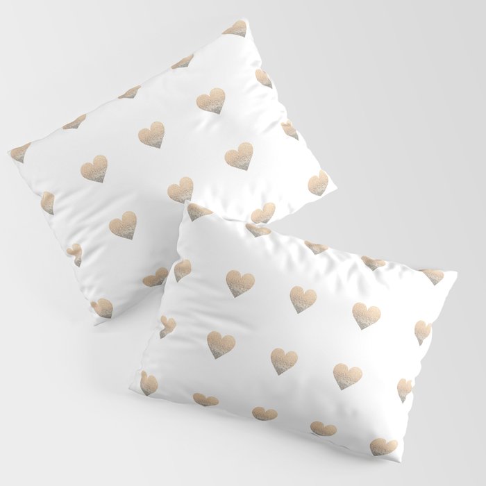 GOLD HEART Pillow Sham Gallery Image 3