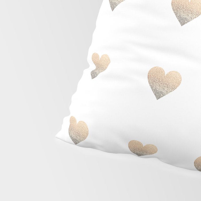 GOLD HEART Pillow Sham Gallery Image 4