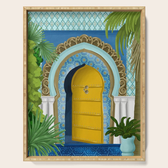 A Moroccan Oasis Entrance Serving Tray Gallery Image 1