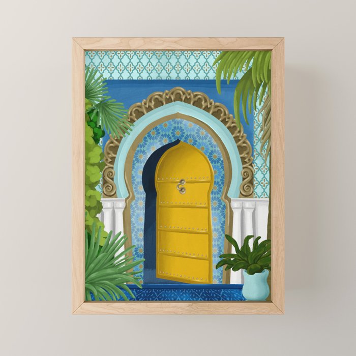 A Moroccan Oasis Entrance Mini Art Print Gallery Image 1