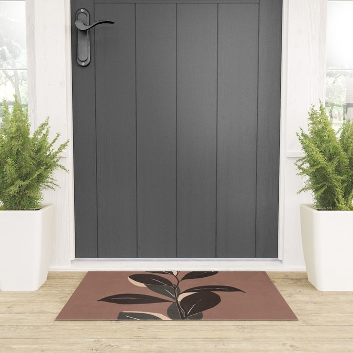 Abstract Art Minimal Plant 49a Welcome Mat Gallery Image 3