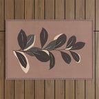 Abstract Art Minimal Plant 49a Outdoor Rug Gallery Image 1