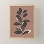 Abstract Art Minimal Plant 49a Mini Art Print Gallery Image 1