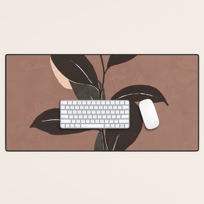 Abstract Art Minimal Plant 49a Desk Mat Gallery Image 1