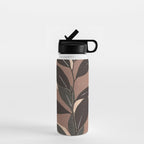 Abstract Art Minimal Plant 49a Water Bottle Gallery Image 1