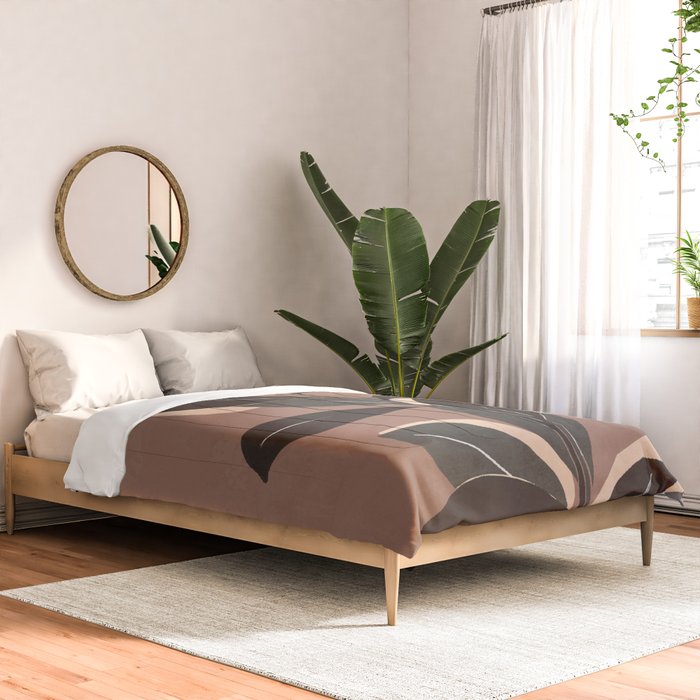 Abstract Art Minimal Plant 49a Comforter Gallery Image 2