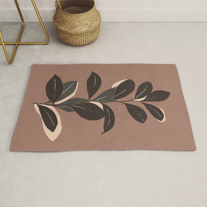 Abstract Art Minimal Plant 49a Rug Gallery Image 1